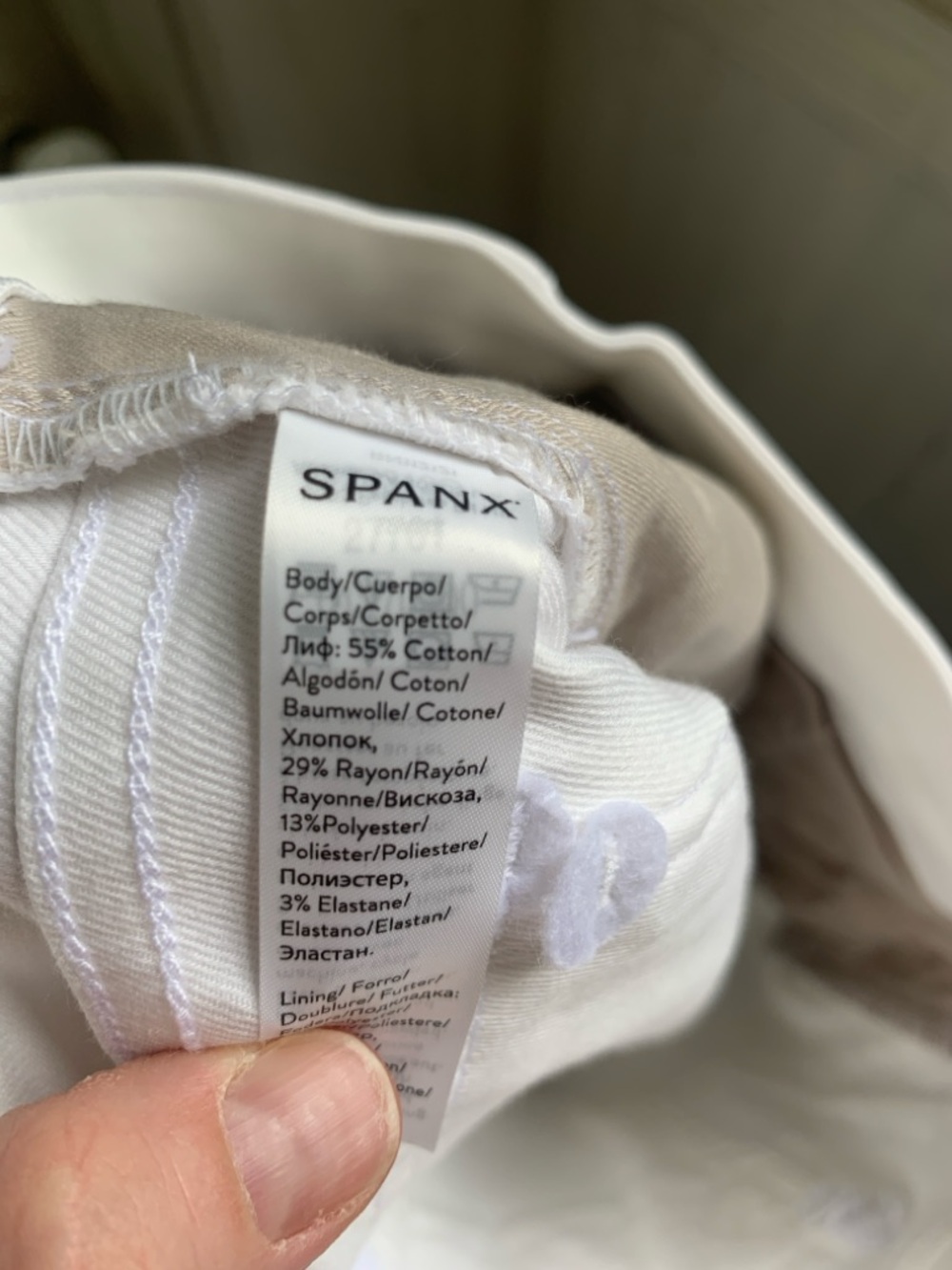Spanx Stretch Twill Wide Leg Crop Pants Bright White Medium Contemporary - Picture 4 of 5